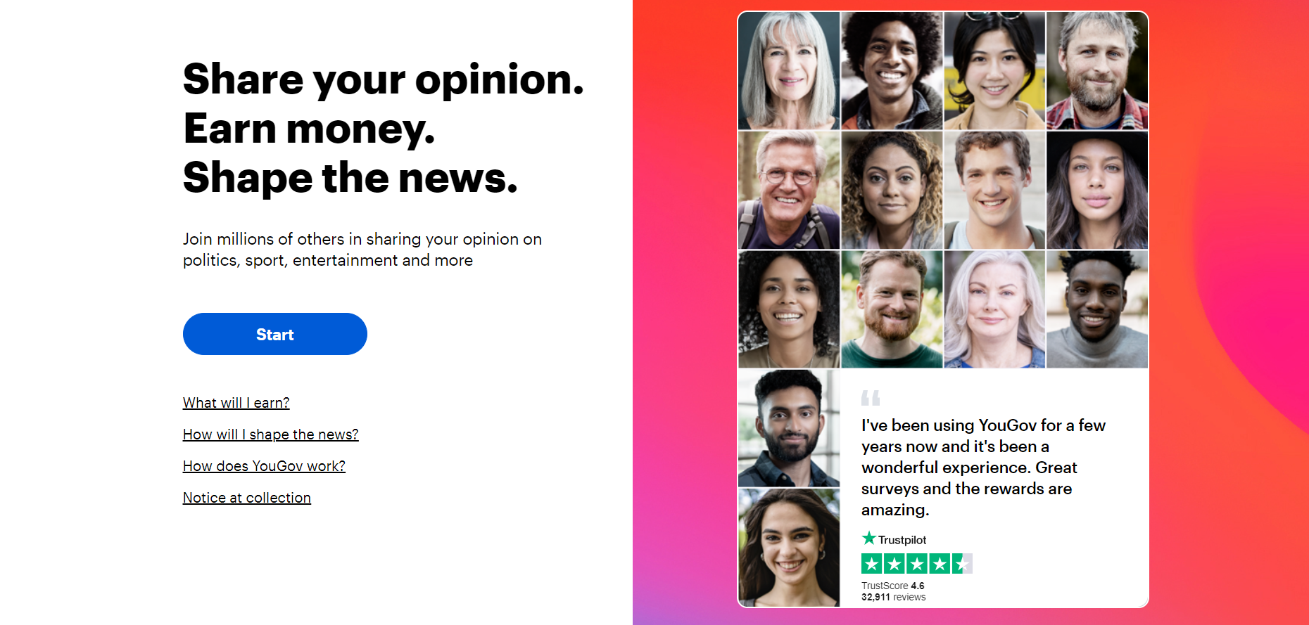 YouGov Survey Panel Homepage